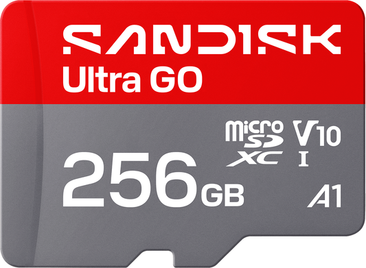 SanDisk Ultra GO Android A1 microSDXC memóriakártya, 256GB, 10-es osztály / UHS-1 U1 SDSQUGN-256G-GN6MN