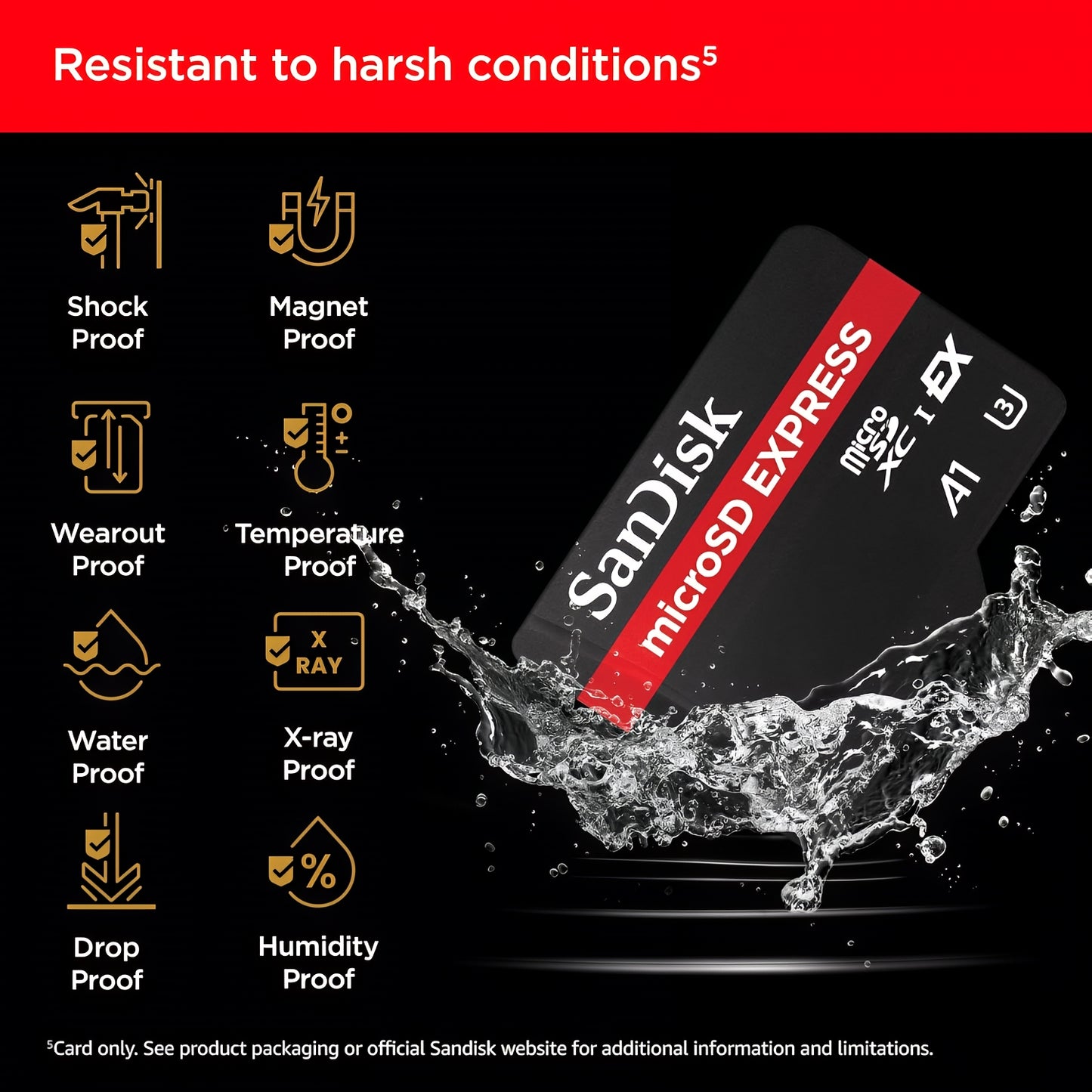 SanDisk Express microSDXC memóriakártya, 256Gb, 10. osztály / UHS-1 U3 SDSQXFN-256G-GN4NN