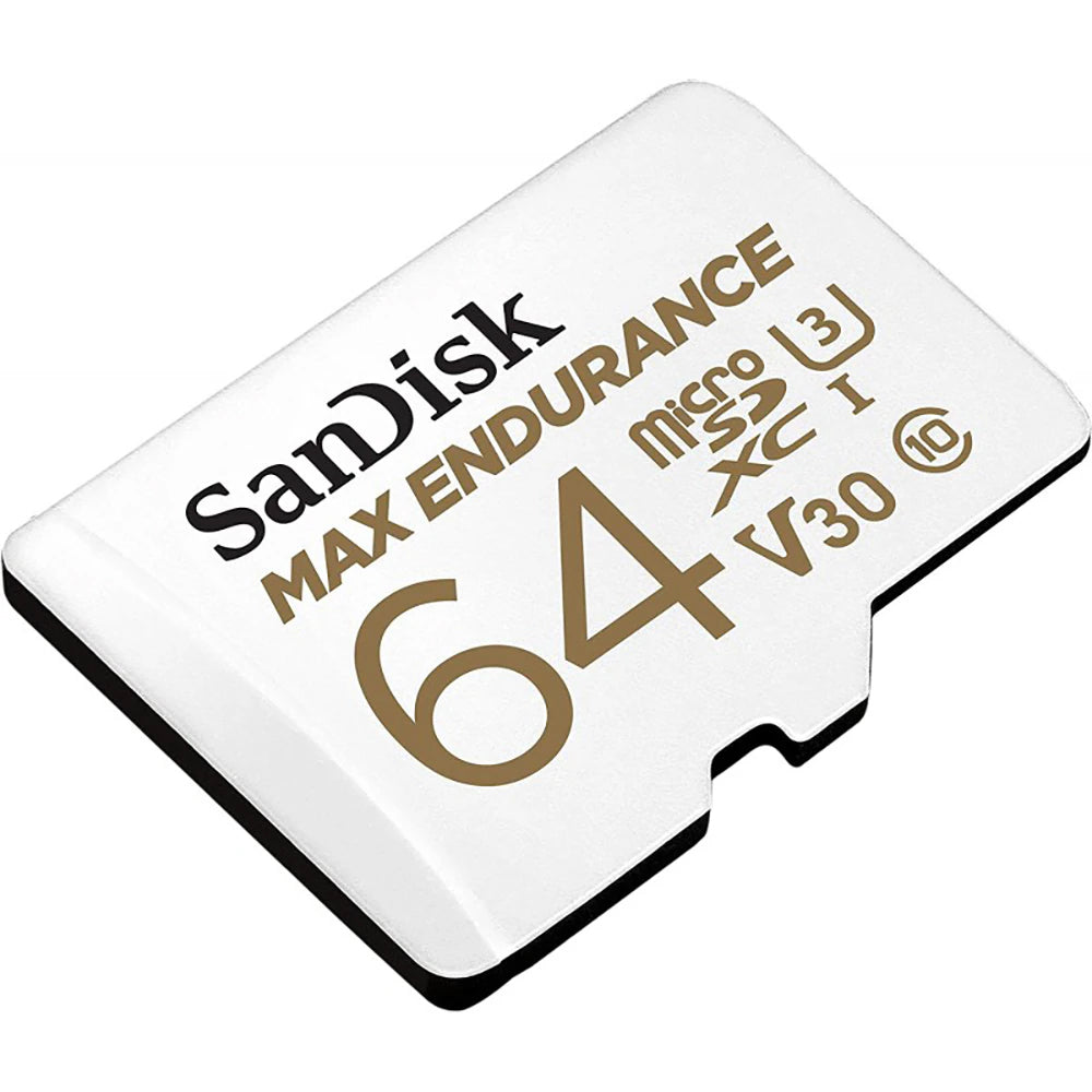SanDisk MAX Endurance microSDXC memóriakártya, 64GB, 10. osztály / UHS-1 U3, adapterrel SDSQQVR-064G-GN6IA
