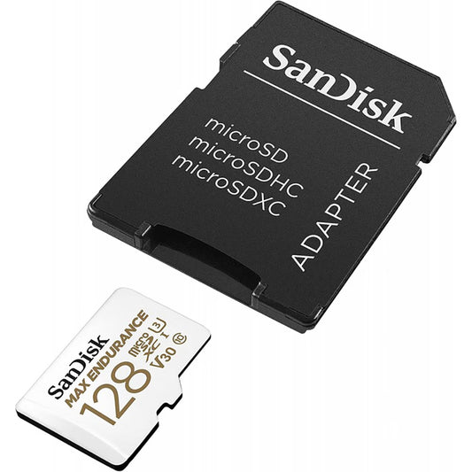 SanDisk MAX Endurance microSDXC memóriakártya, 128GB, 10. osztály / UHS-1 U3, adapterrel SDSQQVR-128G-GN6IA