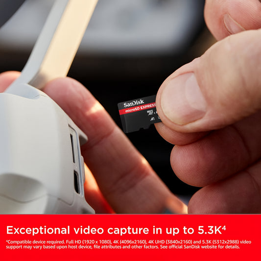 SanDisk Express microSDXC memóriakártya, 512Gb, 10. osztály / UHS-1 U3 SDSQXFN-512G-GN4NN