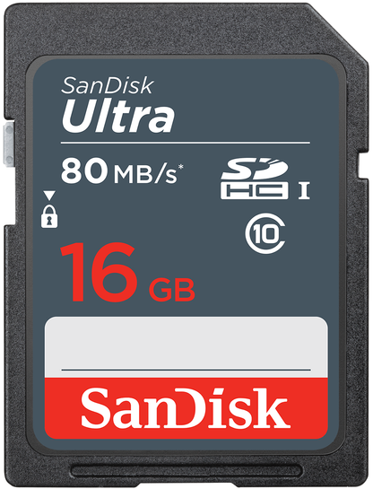 SanDisk Ultra SDHC memóriakártya, 16GB, 10-es osztály SDSDUNS-016G-GN3IN