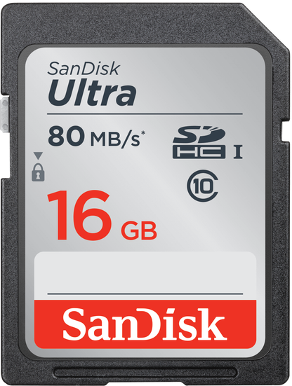 SDHC Memóriakártya SanDisk Ultra, 16Gb, 10-es osztály SDSDUNC-016G-GN6IN
