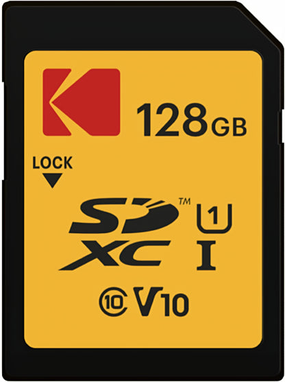 Kodak Premium Performance SDXC memóriakártya, 128GB, Class 10 / UHS-1 U1 EKMSD128GXC10K