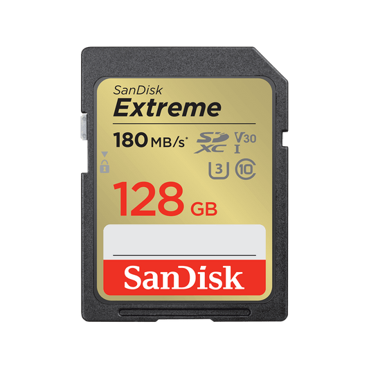 SanDisk Extreme SDXC memóriakártya, 128Gb, 10. osztály / UHS-1 U3 SDSDXVA-128G-GNCIN