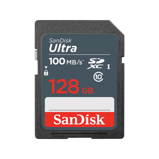 SDXC SanDisk Ultra memóriakártya, 128GB, 10-es osztály SDSDUNR-128G-GN3IN