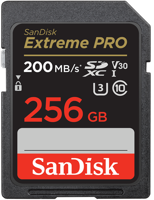 SanDisk Extreme Pro SDXC memóriakártya, 256GB, 10-es osztály / UHS-1 U3 SDSDXXD-256G-GN4IN