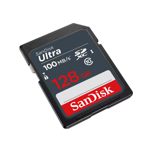 SDXC SanDisk Ultra memóriakártya, 128GB, 10-es osztály SDSDUNR-128G-GN3IN