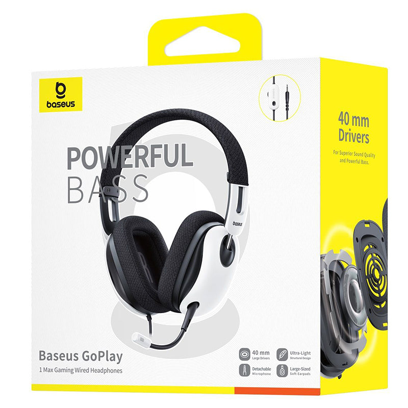 Baseus GoPlay 1 Max 3.5mm fehér fülhallgató, A00181002213-00
