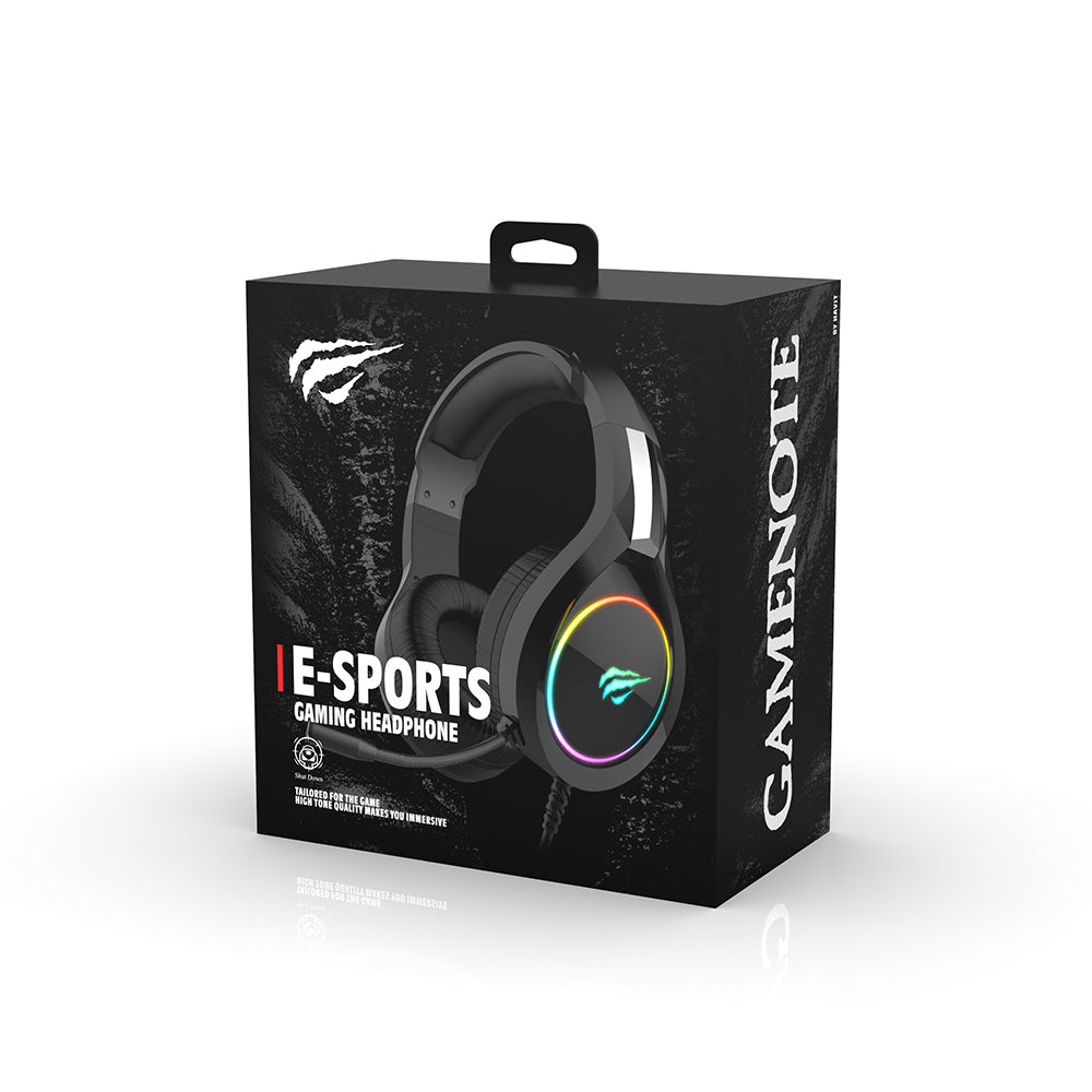 Gaming fülhallgató 3.5mm HAVIT H2002D, 2m, Lila