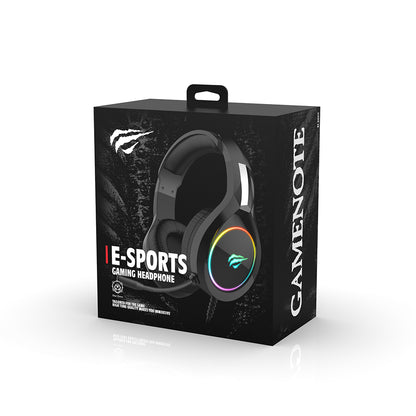 Gaming fülhallgató 3.5mm HAVIT H2002D, 2m, Lila