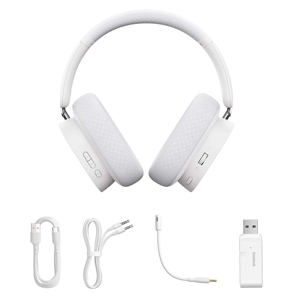 Baseus AeQur GH02 vezeték nélküli gaming fejhallgató, RGB, BT / Wi-Fi / Vezetékes, Fekete A00050800113-Z1