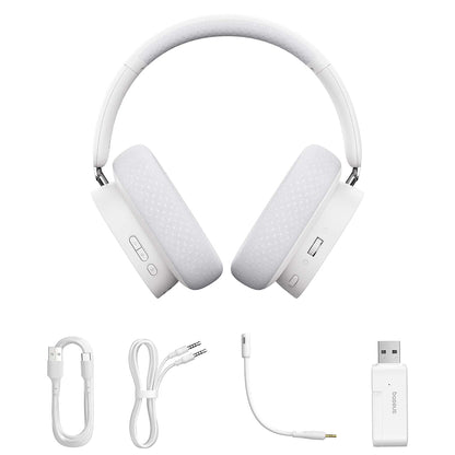 Baseus AeQur GH02 vezeték nélküli gaming fejhallgató, RGB, BT / Wi-Fi / Vezetékes, Fekete A00050800113-Z1