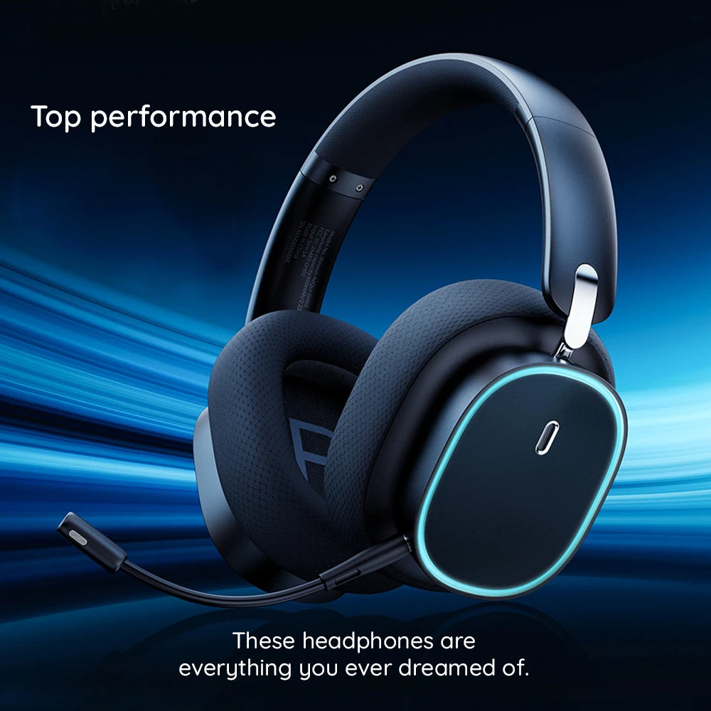 Baseus AeQur GH02 vezeték nélküli gaming fejhallgató, RGB, BT / Wi-Fi / Vezetékes, Fekete A00050800113-Z1