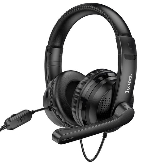 3,5 mm-es HOCO W103 Gaming fejhallgató, fekete