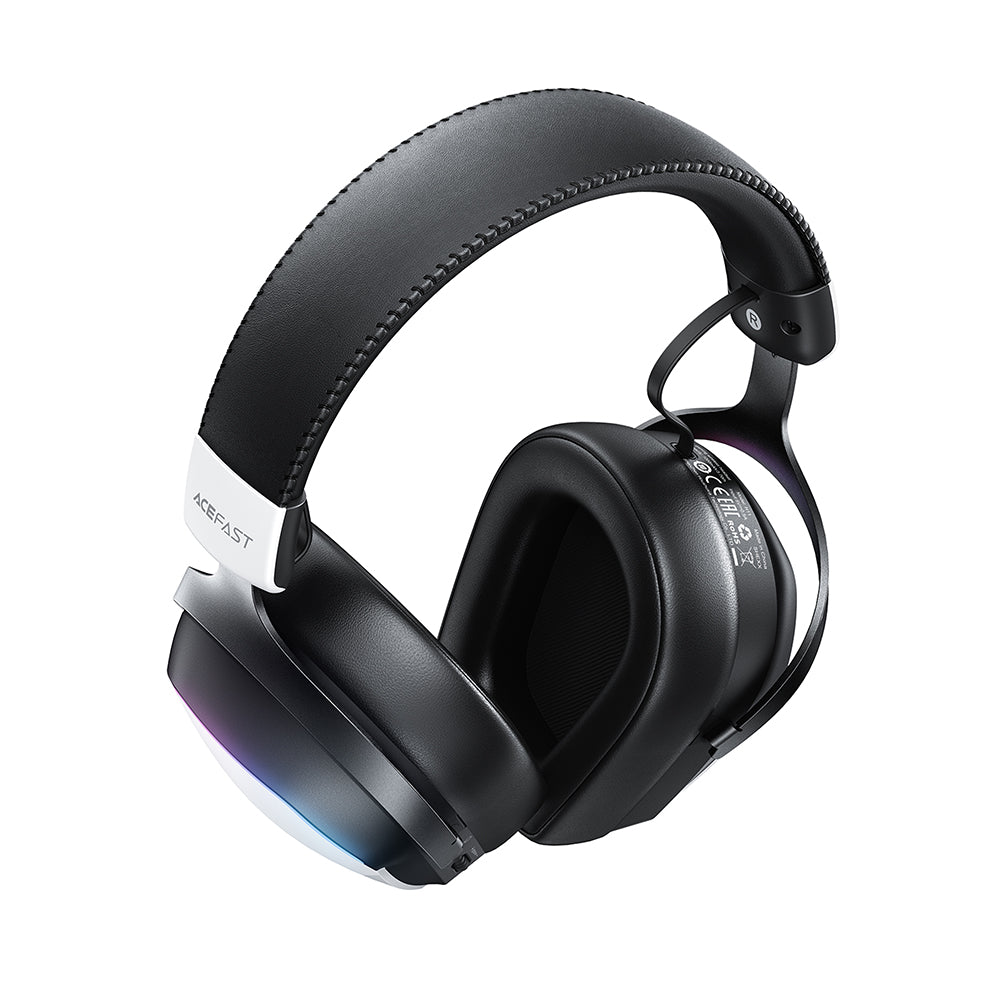 Acefast H11 vezeték nélküli gaming fejhallgató, RGB, BT / Wi-Fi / Vezetékes, Fehér