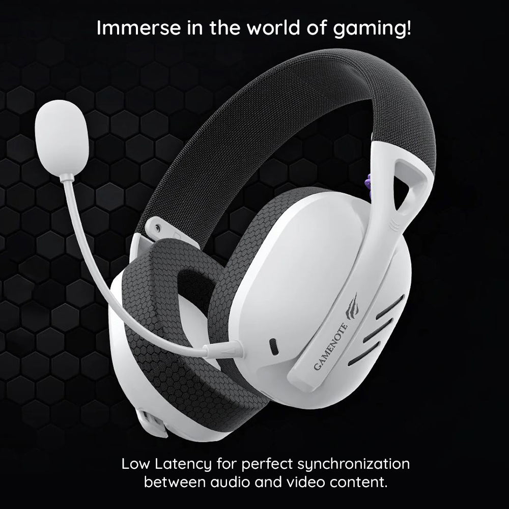 HAVIT Fuxi-H3 vezeték nélküli gaming fejhallgató, BT / Wi-Fi / vezetékes, szürke