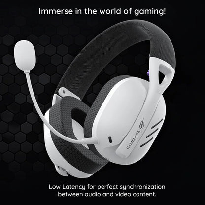 HAVIT Fuxi-H3 vezeték nélküli gaming fejhallgató, BT / Wi-Fi / vezetékes, szürke