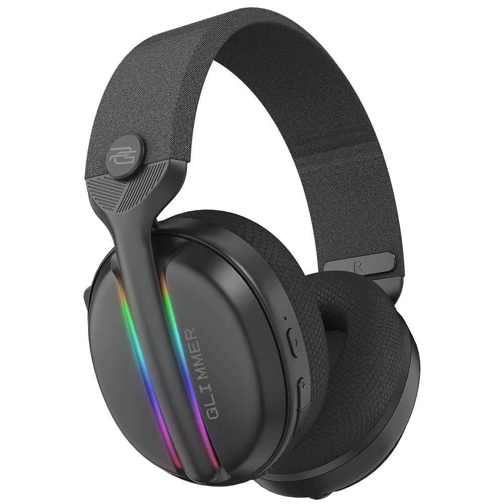 Proove Glimmer vezeték nélküli gaming fejhallgató, RGB, BT / Wi-Fi / Vezetékes, Fekete WHGL00022001