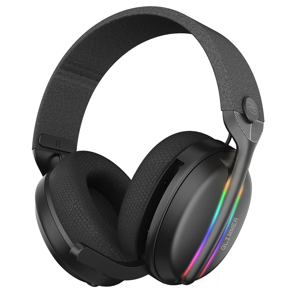 Proove Glimmer vezeték nélküli gaming fejhallgató, RGB, BT / Wi-Fi / Vezetékes, Fekete WHGL00022001