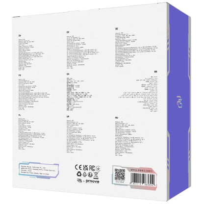 Proove Glimmer vezeték nélküli gaming fejhallgató, RGB, BT / Wi-Fi / Vezetékes, Fekete WHGL00022001