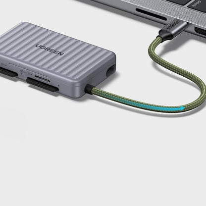 UGREEN 55886 USB-C Kártyaolvasó Szervezővel, 2 x SD - microSD, Szürke