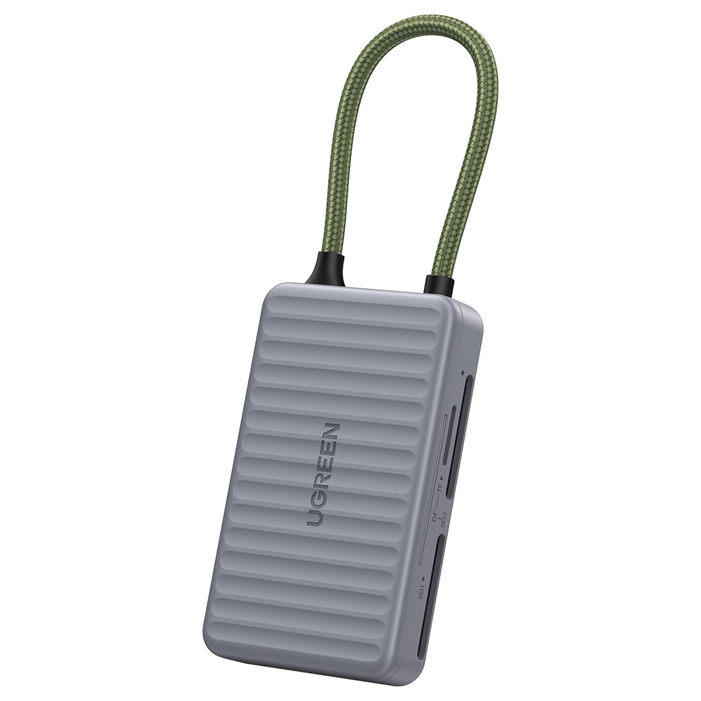 UGREEN 55886 USB-C Kártyaolvasó Szervezővel, 2 x SD - microSD, Szürke