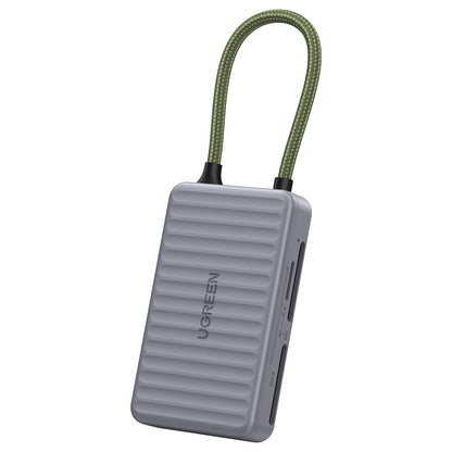 UGREEN 55886 USB-C Kártyaolvasó Szervezővel, 2 x SD - microSD, Szürke
