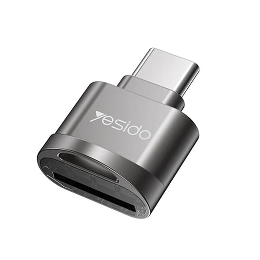 USB-C Yesido GS19 kártyaolvasó, USB-A (OTG) - microSD, Szürke