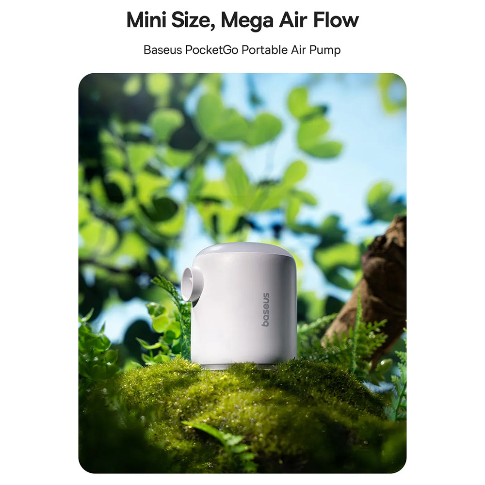 Baseus PocketGo pumpa felfújható matracokhoz, Fehér C11157700221-00
