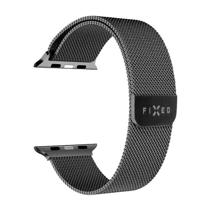 Fixed Mesh szíj Apple Watch 42mm / 41mm / 40mm / 38mm sorozathoz, Fekete