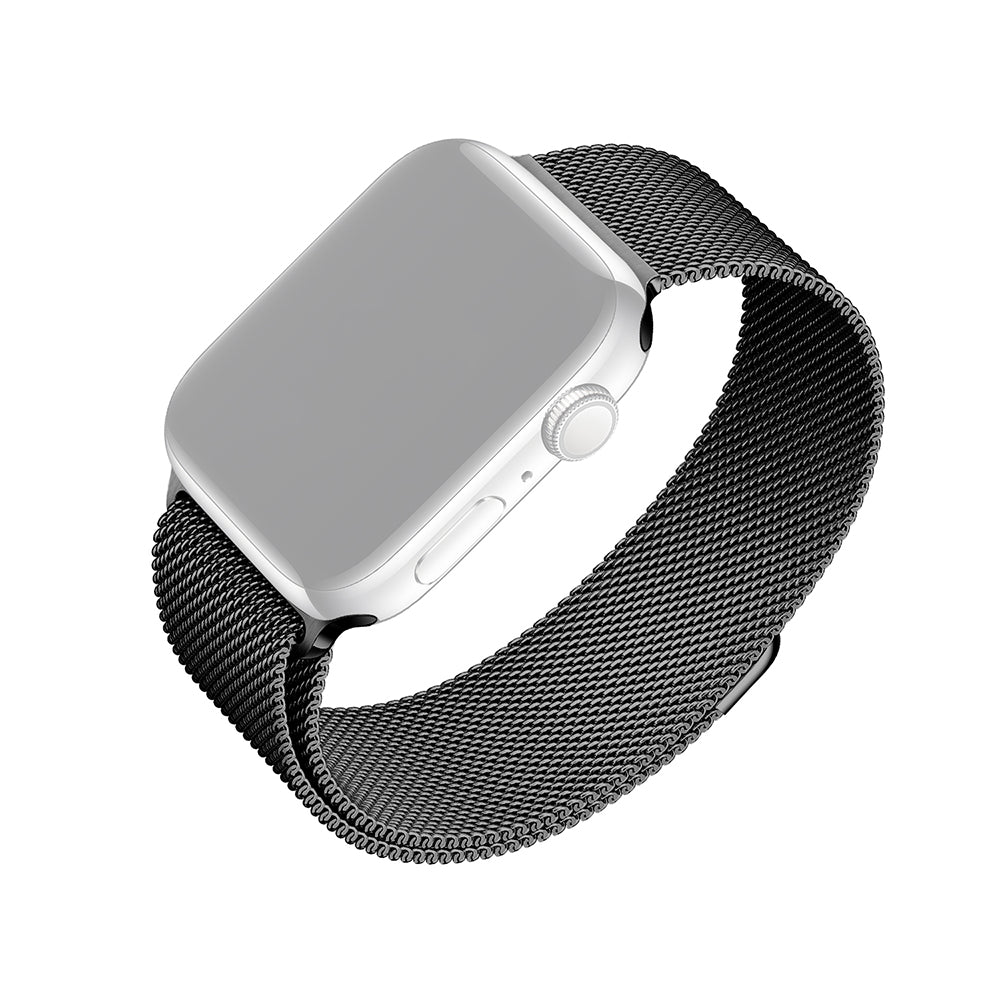 Fixed Mesh szíj Apple Watch 42mm / 41mm / 40mm / 38mm sorozathoz, Fekete