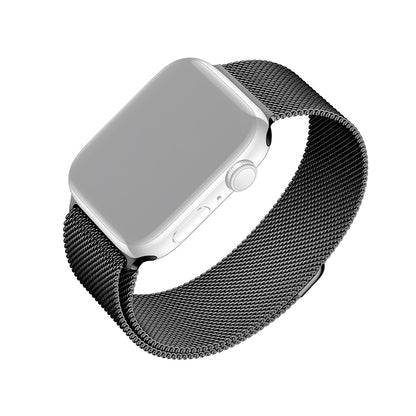 Fixed Mesh szíj Apple Watch 42mm / 41mm / 40mm / 38mm sorozathoz, Fekete