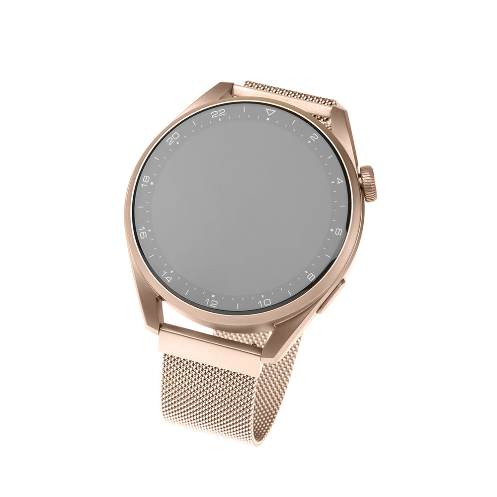 Fixed Mesh szíj Huawei Watch / Garmin Watch sorozathoz, 18mm, Rózsaarany