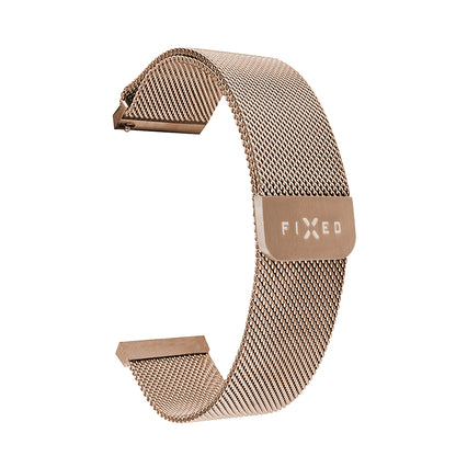 Fixed Mesh szíj Huawei Watch / Garmin Watch sorozathoz, 18mm, Rózsaarany
