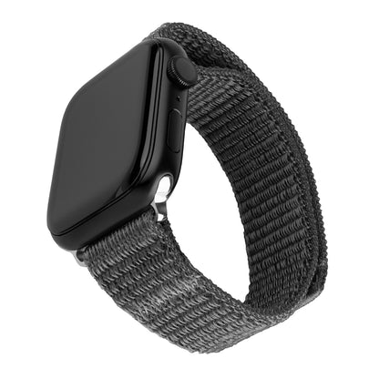 Fixed Nylon Sporty szíj az Apple Watch 42mm / 41mm / 40mm / 38mm sorozathoz, Sötétszürke