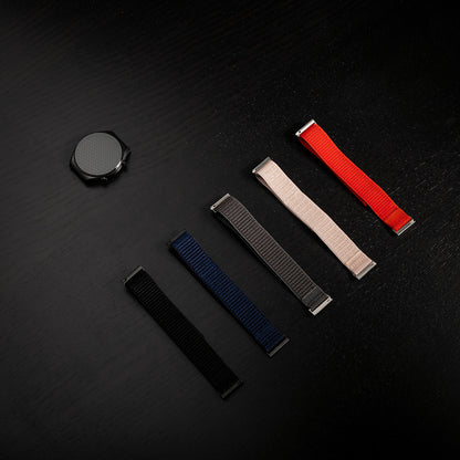 Fixed Nylon Sporty szíj Huawei Watch / Xiaomi Watch sorozathoz, 22mm, Sötétkék