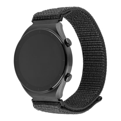 Fixed Nylon Sporty Strap for Huawei Watch / Xiaomi Watch Series, 22mm, Dark Grey