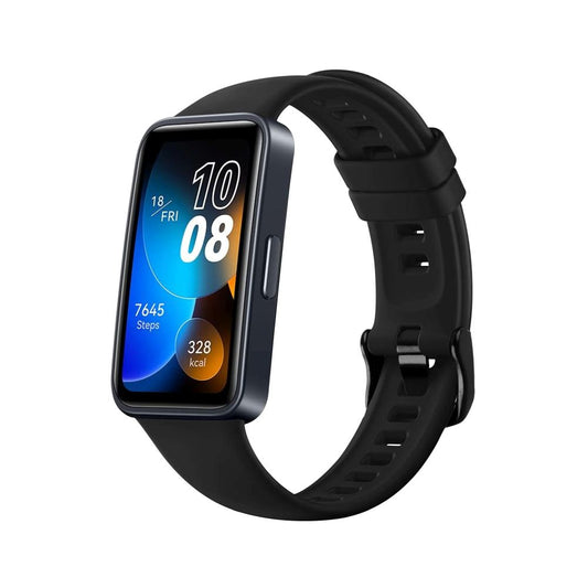 Fixed Silicone szíj Huawei Band 10 / 9 / 8-hoz, Fekete