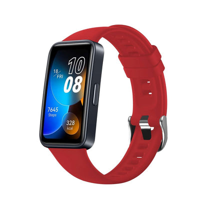 Fixed Silicone szíj Huawei Band 10 / 9 / 8-hoz, Piros