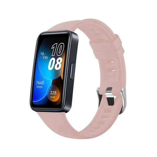 Fixed Silicone szíj Huawei Band 10 / 9 / 8-hoz, Rózsaszín