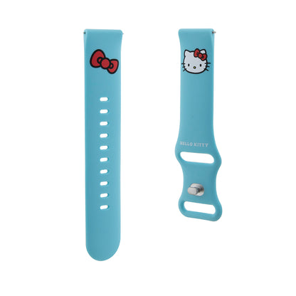 Hello Kitty szilikon Kitty Head szíj Samsung Galaxy Watch / Huawei Watch sorozathoz, Kék