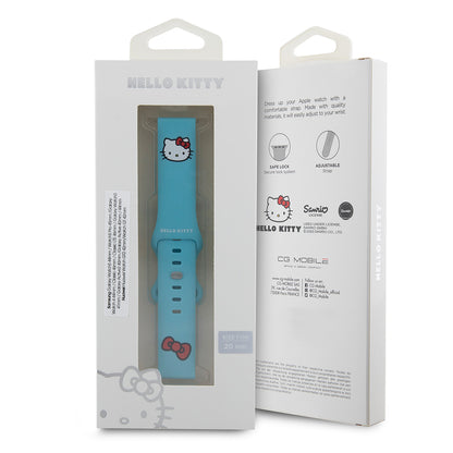 Hello Kitty szilikon Kitty Head szíj Samsung Galaxy Watch / Huawei Watch sorozathoz, Kék