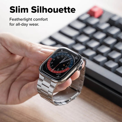 Ringke Metal One Air szíj Apple Watch 49mm / 46mm / 45mm / 44mm sorozathoz, Ezüst