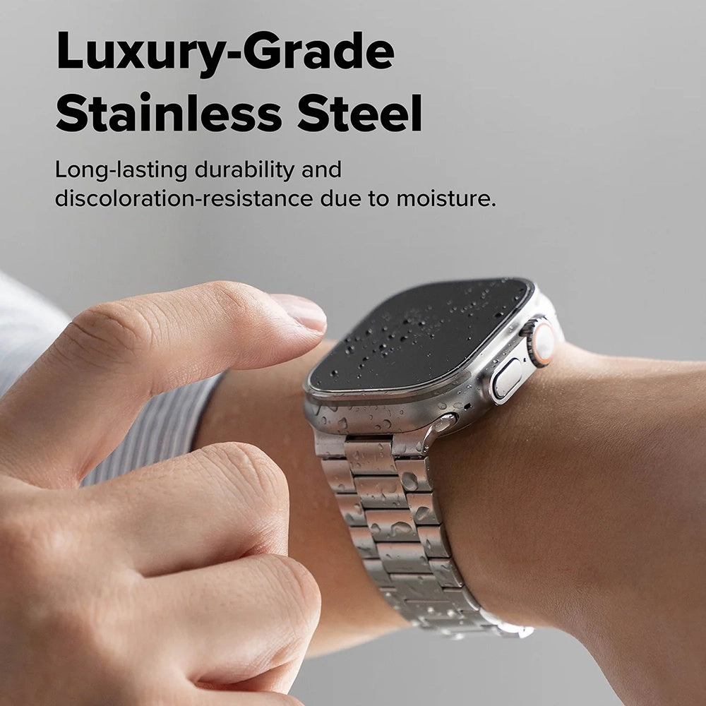 Ringke Metal One Air szíj Apple Watch 49mm / 46mm / 45mm / 44mm sorozathoz, Ezüst