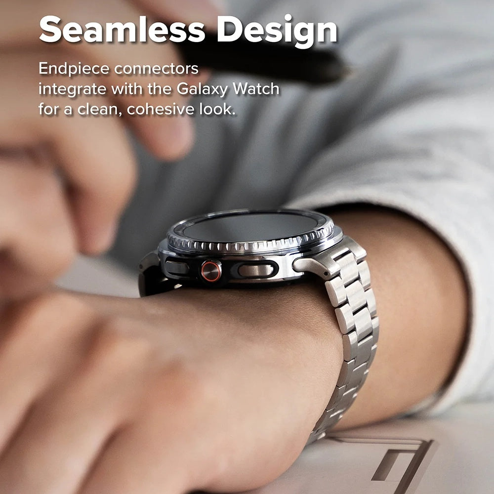 Ringke Metal One Air szíj Samsung Galaxy Watch8 / Watch8 Classic Series-hez, Ezüst