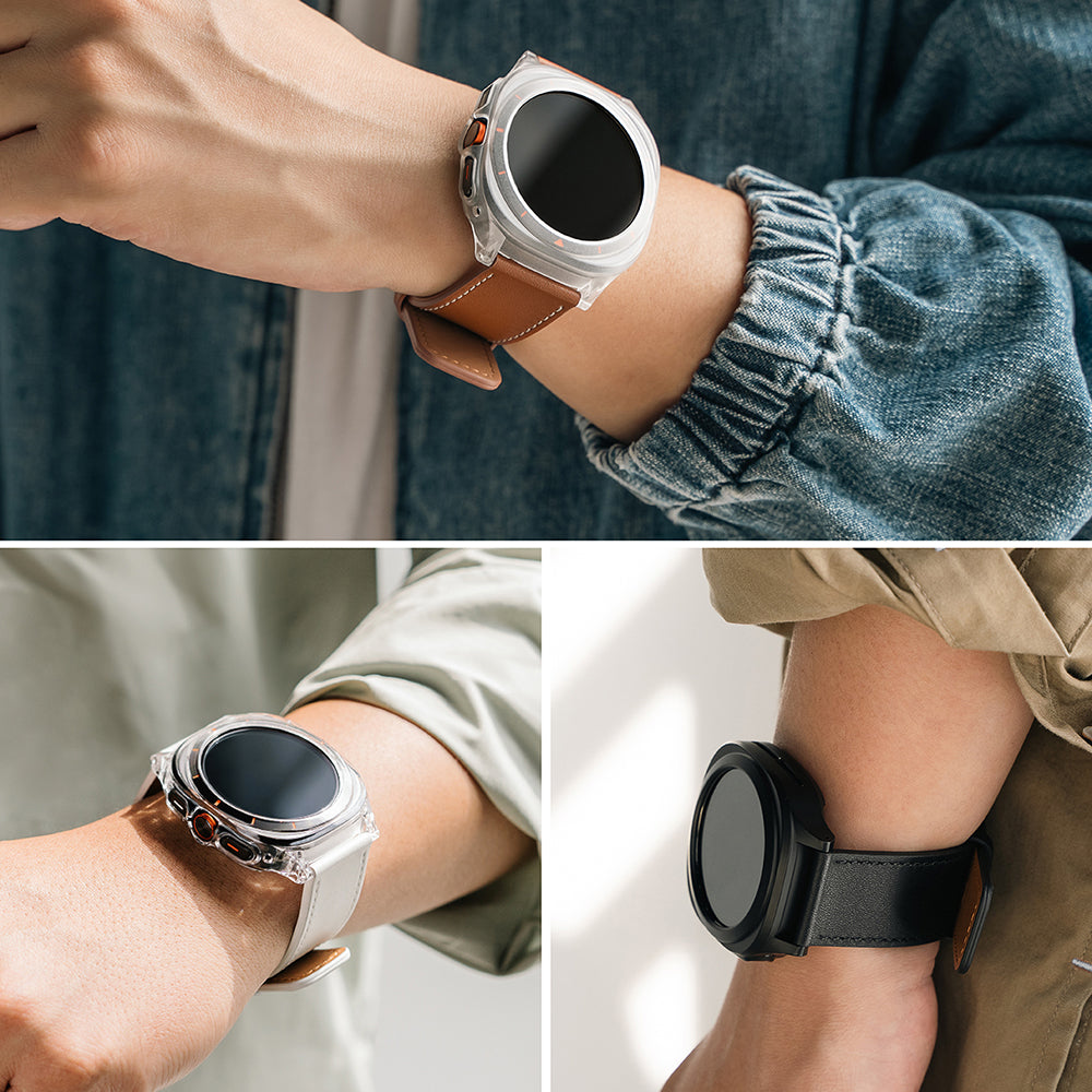 Ringke One Basic Bold szíj Fossil Watch / Mobvoi Watch / Suunto Watch sorozathoz, 24mm, barna