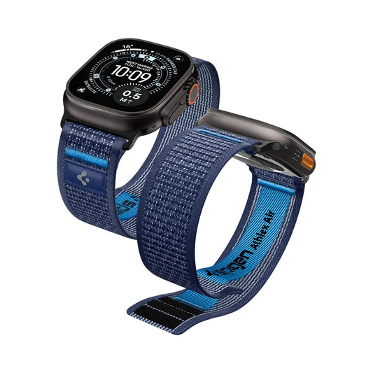 Spigen Athlex Air 2 szíj Apple Watch 49mm / 46mm / 45mm / 44mm sorozathoz, Tengerészkék AMP10608