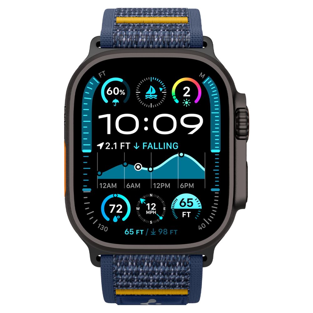 Spigen Athlex Air szíj Apple Watch 49mm / 46mm / 45mm / 44mm sorozathoz, Tengerészkék AMP09036