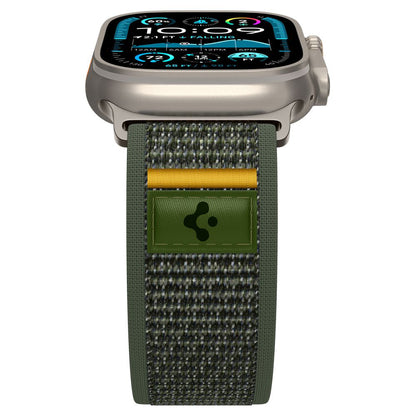 Spigen Athlex Air szíj Apple Watch 49mm / 46mm / 45mm / 44mm sorozathoz, Zöld AMP09035